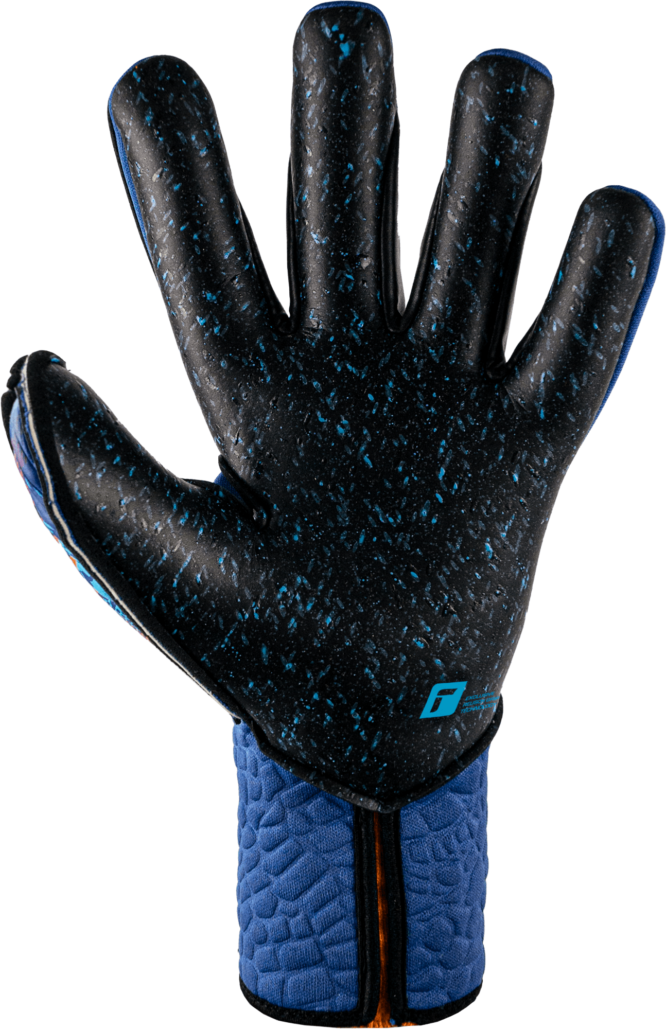 Reusch Attrakt Fusion Strapless Adaptiveflex Goalkeeper Gloves Blue/Orange/Black - Best Buy Soccer